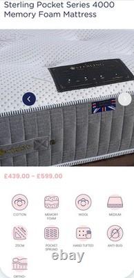 Sterling Pocket Series 4000 Memory Foam Mattress King Size New Other Excellent