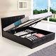 Storage Bed Ottoman Gas Lift Double King Size Leather Beds Memory Foam Mattress