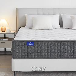 SuiLong 4FT Small Double Memory Foam Mattress, 8 Inch Pocket Spring Hybrid Bed a
