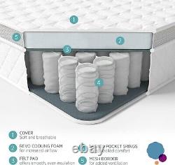 Summerby Sleep' No5. Pocket Spring and Memory Foam Climate Control Mattress KING