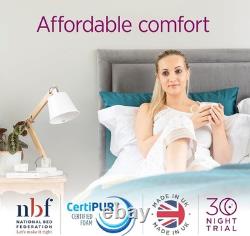 Summerby Sleep No 3. Double Mattress Medium Firm Memory Foam, Pocket Sprung