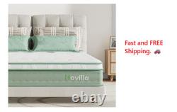 Super King Mattress 10.6 Inch 3-Zone Gel Memory Foam Pocket Sprung Mattress