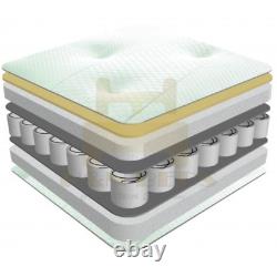 Super Orthopaedic 2000 Pocket Sprung Mattress Memory Foam 3ft, 4ft, 5ft, 6ft