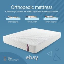 Superior Comfort Sleep Single Hybrid Mattress with Memory Foam & Pocket Coils