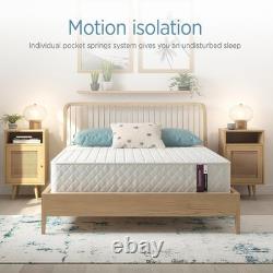 Superior Comfort Sleep Single Hybrid Mattress with Memory Foam & Pocket Coils