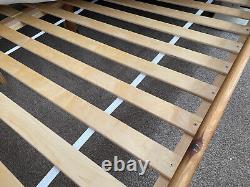 Superking size wooden pine oak bed frame pocket sprung memory foam mattress £850