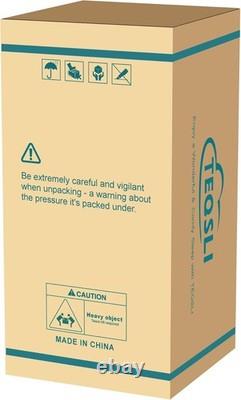 TeQsli 10 Inch 7-Zone Orthopaedic King Mattress, 5FT Gel Memory Foam & Pocket Sp