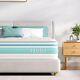 Teqsli Double Mattress, 4ft6 7-zone Gel Memory Foam Mattress, 10 Inch Pocket For