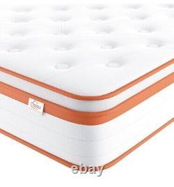 TeQsli Single Mattress 3FT, 10 Inch Gel Memory Foam 7 Zone Orthopedic9019025cm