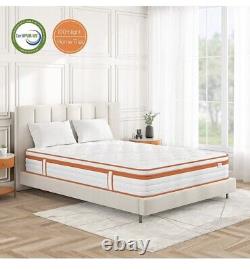 TeQsli Single Mattress 3FT, 10 Inch Gel Memory Foam 7 Zone Orthopedic9019025cm