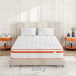 TeQsli Single Mattress 3FT, 10 Inch Gel Memory Foam 7 Zone Orthopedic Single cm