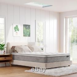 TeQsli Single Mattress 3FT, 10 Inch Gel Memory Foam and Pocket Sprung Hybrid