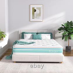 TeQsli Super King Mattress, 6FT 7-Zone Gel Memory Foam Pocket Sprung Hybrid 10