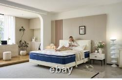 Teqsli 4FT6 Double Mattress, 27cm 9- Zone Gel Memory Foam Pocket Foam