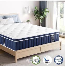 Teqsli 4FT6 Double Mattress, 27cm 9- Zone Gel Memory Foam Pocket Foam