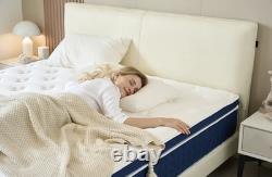 Teqsli 4FT6 Double Mattress, 27cm 9- Zone Gel Memory Foam Pocket Foam