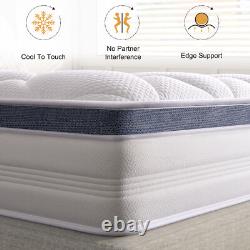 Twirest 20-25cm Hight Memory Foam Pocket Sprung Mattress Medium Firm Mattress