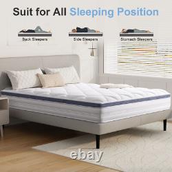 Twirest 20-25cm Hight Memory Foam Pocket Sprung Mattress Medium Firm Mattress