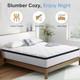 Twirest 25cm Height-double Mattresses Pocket Sprung Memory Foam Boxed Mattress