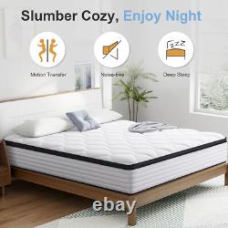 Twirest 25CM Height-Double Mattresses Pocket Sprung Memory Foam Boxed Mattress