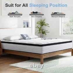 Twirest 25CM Height-Double Mattresses Pocket Sprung Memory Foam Boxed Mattress