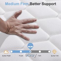 Twirest 25CM Height-Double Mattresses Pocket Sprung Memory Foam Boxed Mattress