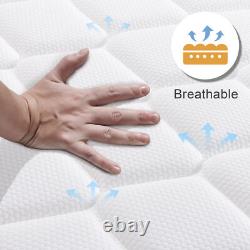Twirest 25CM Height-Double Mattresses Pocket Sprung Memory Foam Boxed Mattress