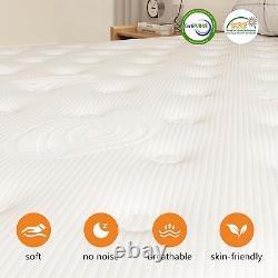 UNNMIIY 4FT Small Double Mattress, 10 Inch Gel Memory Foam Pocket Sprung Mattress