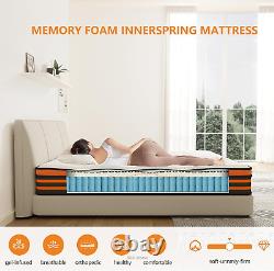 UNNMIIY 4FT Small Double Mattress, 10 Inch Gel Memory Foam Pocket Sprung Mattress