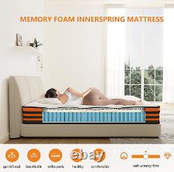 UNNMIIY 4FT Small Double Mattress, 10 Inch Gel Memory Foam Pocket Sprung Mattress