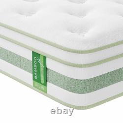 Uliyati Double Mattresses 4FT6 10 Inch Gel Memory Foam Pocket Sprung Hybrid