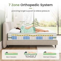 Uliyati Double Mattresses 4FT6 10 Inch Gel Memory Foam Pocket Sprung Hybrid