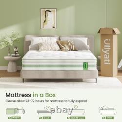 Uliyati Double Mattresses 4FT6 10 Inch Gel Memory Foam Pocket Sprung Hybrid