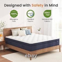 Uliyati Single Mattress 3FT, 10 Inch Gel Memory Foam Pocket Sprung Hybrid Uliyati Single Mattress 3FT, 10 Inch Gel Memory Foam Pocket Sprung Hybrid