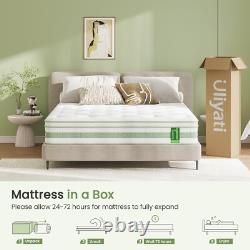 Uliyati Single Mattress 3FT, 10 Inch Gel Memory Foam Pocket Sprung Hybrid