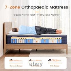 Uliyati Single Mattress 3FT, 10 Inch Gel Memory Foam Pocket Sprung Hybrid