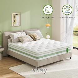 Uliyati Single Mattress 3FT, 10 Inch Gel Memory Foam Pocket Sprung Hybrid