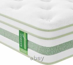 Uliyati Single Mattress 3FT 10 Inch Gel Memory Foam Pocket Sprung Medium Firm