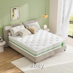 Uliyati Single Mattress 3FT 10 Inch Gel Memory Foam Pocket Sprung Medium Firm