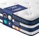 Vasagle Pocket Sprung Mattress, Cooling Gel Memory Foam, 7-zone Pressure Relief