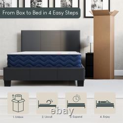 Vida Designs Corona Bed, Low Foot End & Gel Memory Foam Pocket Spring Mattress
