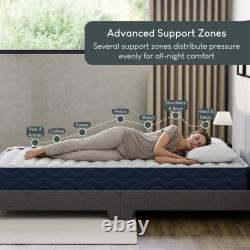 Vida Designs Corona Bed, Low Foot End & Gel Memory Foam Pocket Spring Mattress