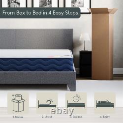 Vida Designs Milan Bed Framed Gel Memory Foam Pocket Spring Mattress Set Vida Designs Milan Bed Framed Gel Memory Foam Pocket Spring Mattress Set