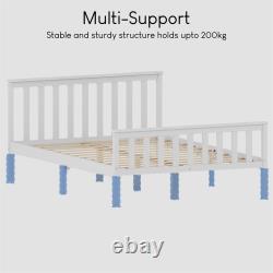 Vida Designs Milan Bed Framed Gel Memory Foam Pocket Spring Mattress Set