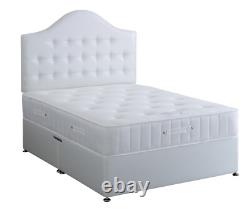 Visco elastic memory foam pocket spring divan bed set, Storage drawers