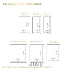 White Cashmere 1000 Pocket Spring Memory Foam Mattress All Uk Sizes