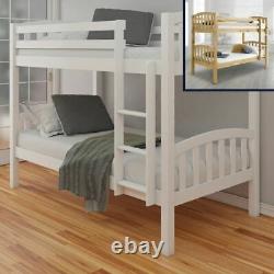 Wood Bunk Bed, American Children's Sleeper Single with 2 Size 4 Mattress Options