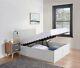 Wooden Ottoman Bed Frame With Under Bed Storage Double King Size Mattress Option