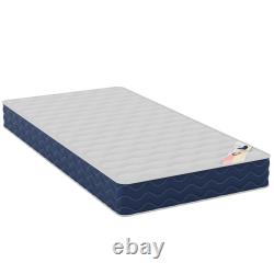 Wooden Pine White Milan Bed Frame Bunk Bed Memory Foam Pocket Spring Mattress