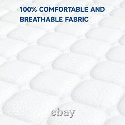 Wowttrelax 4ft6 Double Mattress, 9.5 Inch Hybrid Pocket Sprung Memory Foam